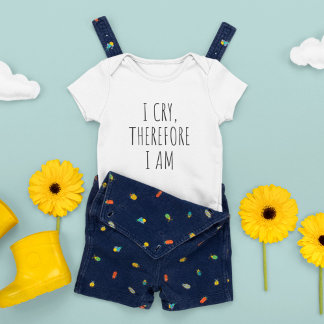 Jag Gråter, och det är jag, en trevlig citat Baby T Shirt