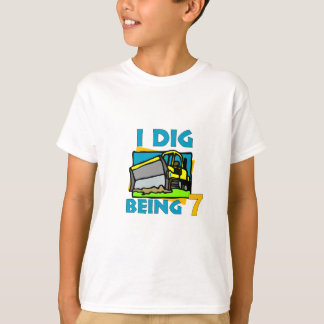Jag gräver att vara dozer 7 tee shirt