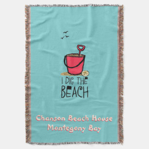 Jag Gräver Beach Anpassningsbar Beach Throw Filt
