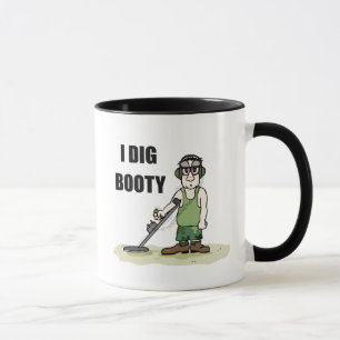 Jag Gräver Booty Metall identifiera Guy Treasure H Mugg