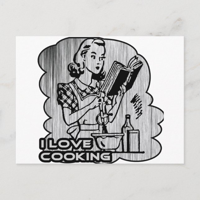 Jag Gräver Cooking Garnish Vykort (Framsida)