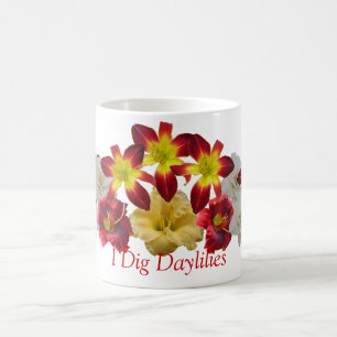 Jag gräver Dayliliesmuggen Kaffemugg