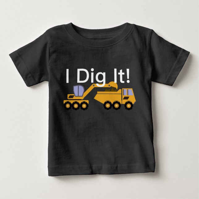 Jag Gräver den design - Baby Bra Jersey T-Shirt (Framsida)