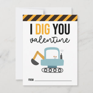 Jag Gräver dig att bygga Valentine Card Tack Kort