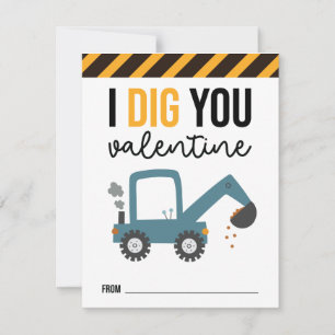 Jag Gräver dig att bygga Valentine Card Tack Kort
