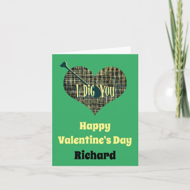 Jag Gräver dig ett gratulationskort för Grönten Va Kort (Framsida)