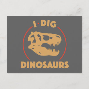 Jag gräver Dinosaurs Vykort