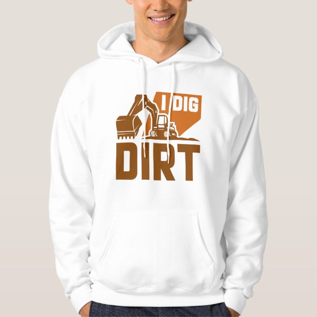 Jag Gräver Dirt Hoodie (Framsida)
