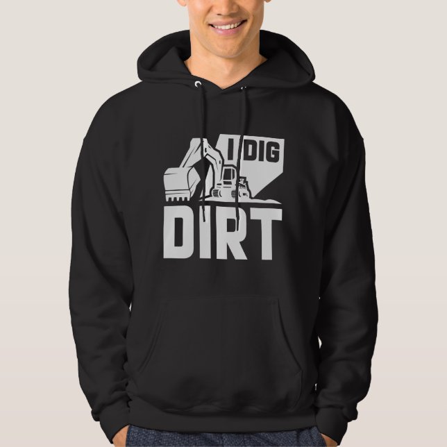 Jag Gräver Dirt Hoodie (Framsida)