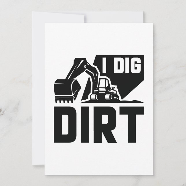 Jag Gräver Dirt Tack Kort (Framsida)