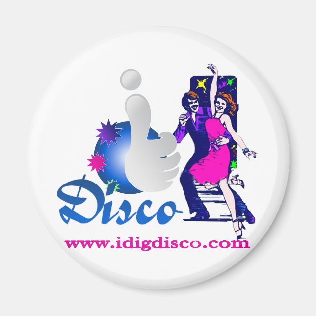 Jag Gräver Disco Disco Ljus Magnet (Framsidan)