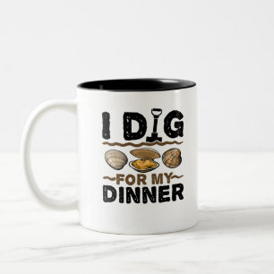Jag Gräver för min middagsglödlamning som Gräver Två-Tonad Mugg