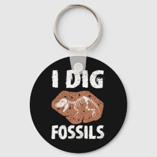Jag Gräver Fossils Paleontology Costume Geology Pa Nyckelring
