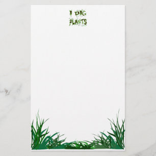 Jag Gräver Gardener Slogan Stationery Brevpapper