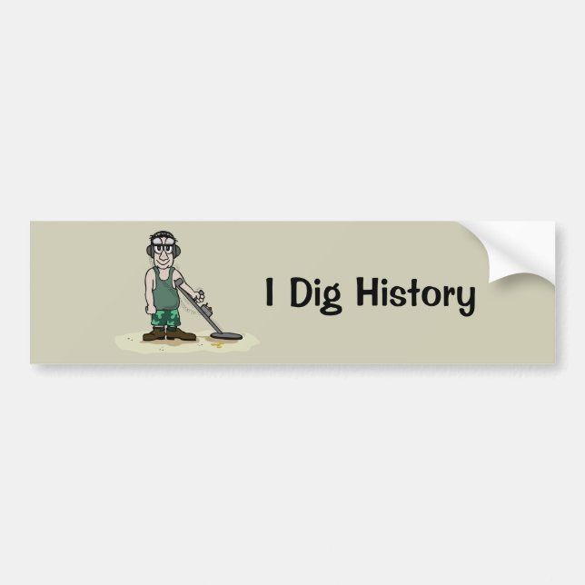 Jag Gräver historiken Metall identifiera Guy Bildekal (Framsidan)