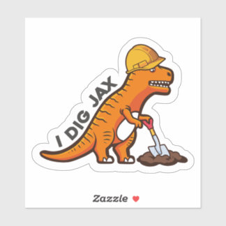 Jag Gräver Jax Dino Sticker Klistermärken