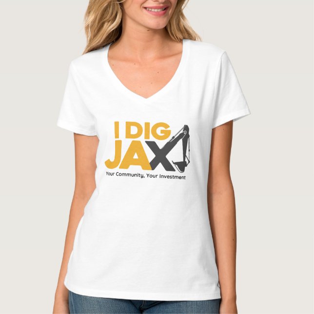 Jag Gräver Jax V Nacke Shirt T (Framsida)