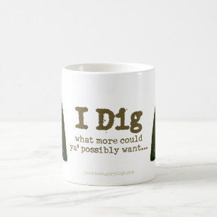 Jag gräver muggen kaffemugg