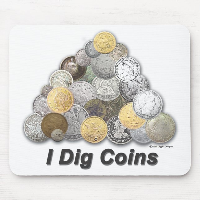 Jag gräver mynt musmatta (Framsidan)