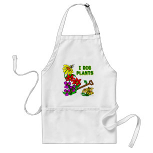 Jag Gräver plantor Flower Gardener som säger Apron Förkläde