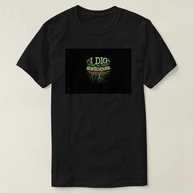 Jag Gräver trädgårdsodling, den berömda trädgårdso T Shirt (Design framsida)