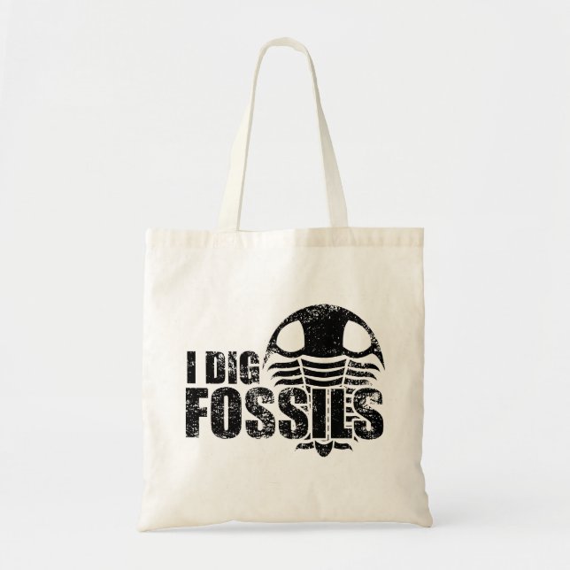 JAG GRÄVER UPP FOSSIL Trilobit Tygkasse (Framsidan)
