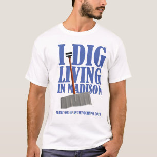 JAG GRÄVER UPPEHÄLLET I ISON - snöstormskjorta T-shirt