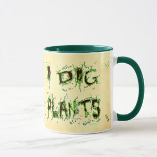 Jag Gräver växter Messy Gardener som säger kaffe M Mugg