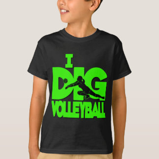 Jag gräver VB, neongrönt Tee Shirt