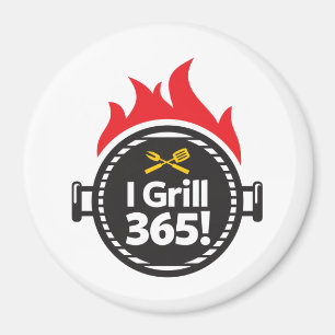 Jag grillar 365! magnet