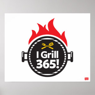 Jag grillar 365! poster