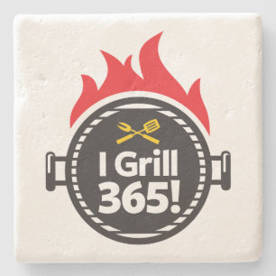 Jag grillar 365! underlägg sten