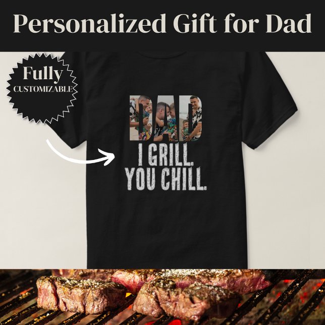 Jag Grillar Dig Lugna Rolig Pappa T Shirt (I Grill You Chill Funny Dad T-Shirt)