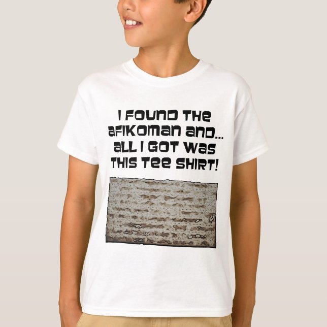 Jag grundar Afikomanen! PåskhögtidMatzah Tee (Framsida)