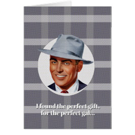 Jag grundar den perfekta gåvan, för perfekten hälsningskort