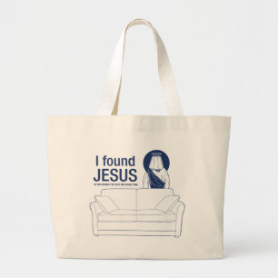 Jag grundar jesus som han var bak soffan den hela jumbo tygkasse