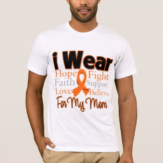 Jag ha på sig bandCollagemamman - Leukemia T-shirt