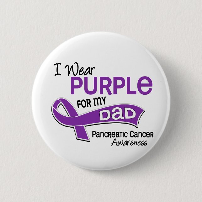 Jag ha på sig cancer för pappan för lilor 42 knapp (Framsida)