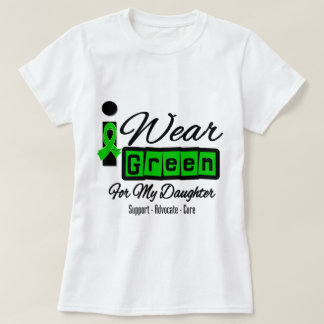 Jag ha på sig den gröna dottern (för det Retro) Tee