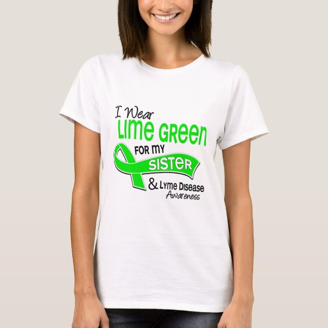 Jag ha på sig den Lyme för systern för Tee Shirt (Framsida)