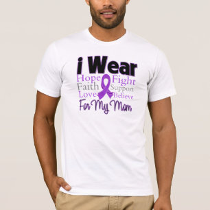 Jag ha på sig den purpurfärgade Collagemamman - T Shirt