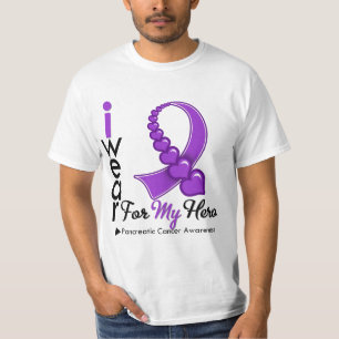 Jag ha på sig det bukspottkörtel- cancerbandet f t-shirt