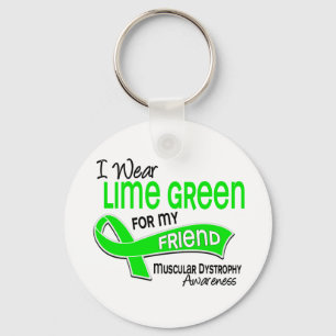 Jag ha på sig Dystrophy för vän för limefruktg Nyckelring