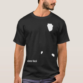 Jag ha på sig endast svart tee