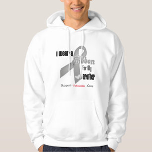 Jag ha på sig ett grå färgband för min broder hoodie