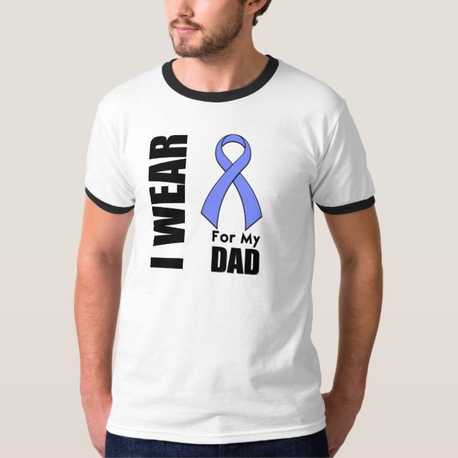 Jag ha på sig ett vintergrönaband för min pappa tee shirt (Framsida)