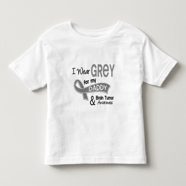 Jag ha på sig för pappahjärnan för grå färg 42 tee shirt (Framsida)