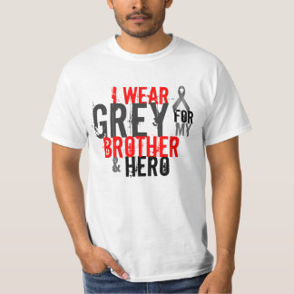 jag ha på sig grå färg för min broder och hjälte tee shirt