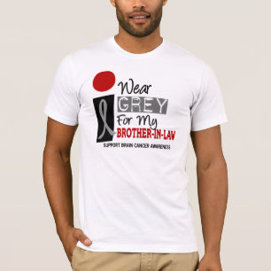 Jag ha på sig grå färg för min HJÄRNCANCER f T-shirt