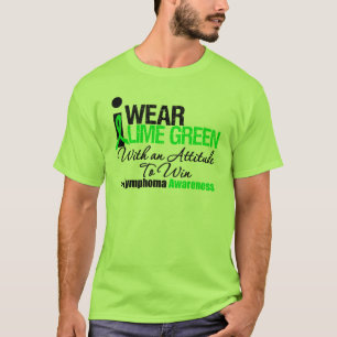 Jag ha på sig grön inställning för limefrukt f t-shirt